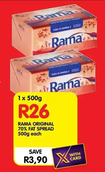 Shoprite RAMA ORIGINAL 70% FAT SPREAD offer