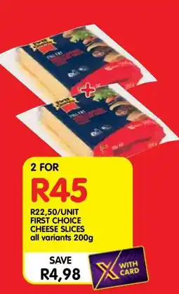 Shoprite First Choice Cheese Slices offer