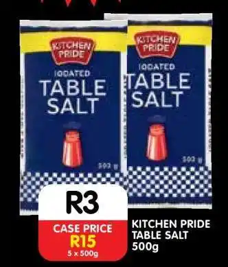 Shoprite KITCHEN PRIDE TABLE SALT 500g offer