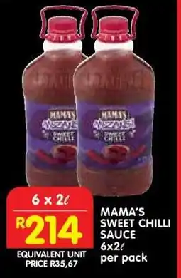 Shoprite MAMA'S SWEET CHILLI SAUCE offer