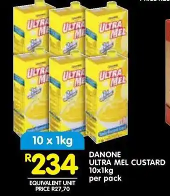 Shoprite DANONE ULTRA MEL CUSTARD 10x1kg offer