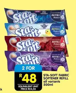 Shoprite STA-SOFT FABRIC SOFTENER REFILL offer