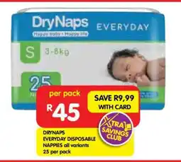 Shoprite DRYNAPS EVERYDAY DISPOSABLE NAPPIES offer