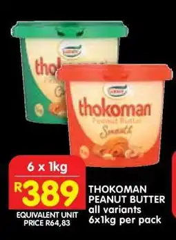 Shoprite THOKOMAN PEANUT BUTTER offer