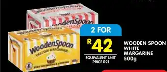 Shoprite WOODEN SPOON WHITE MARGARINE 500g offer