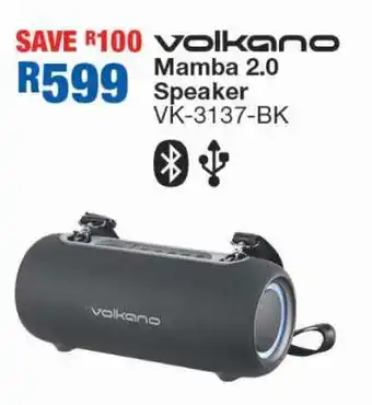 OK Furniture Volkano Mamba 2.0 Speaker VK-3137-BK offer