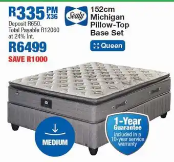 OK Furniture 152cm Michigan Pillow-Top Base Set offer