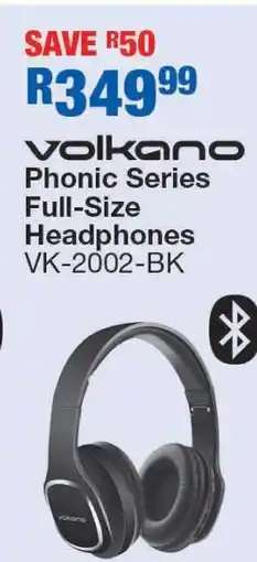 OK Furniture Volkano Phonic Series Full-Size Headphones VK-2002-BK offer