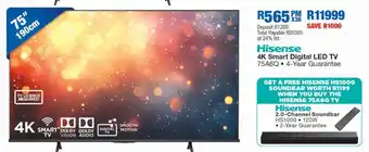 OK Furniture Hisense 4K Smart Digital LED TV offer