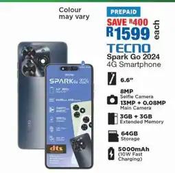 OK Furniture TECNO Spark Go 2024 4G Smartphone offer