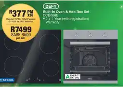 OK Furniture DEFY Built-In Oven & Hob Box Set offer