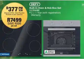 OK Furniture DEFY Built-In Oven & Hob Box Set offer