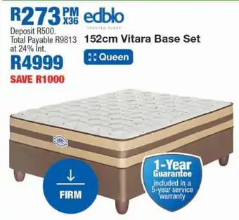 OK Furniture 152cm Vitara Base Set offer