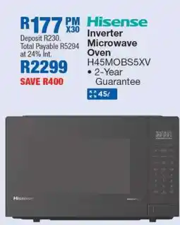 OK Furniture Hisense Inverter Microwave Oven offer