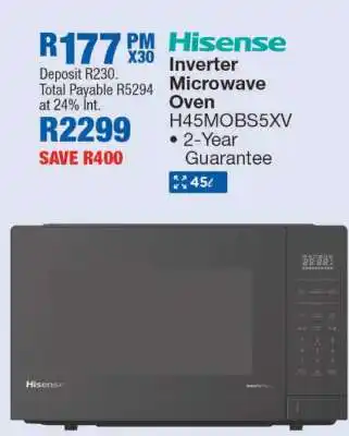 OK Furniture Hisense Inverter Microwave Oven offer