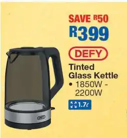 OK Furniture DEFY Tinted Glass Kettle offer