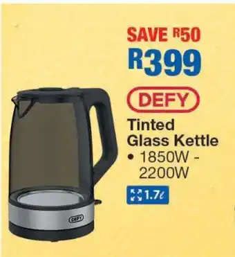 OK Furniture DEFY Tinted Glass Kettle offer