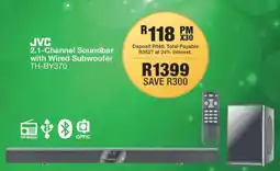 OK Furniture JVC 2.1-Channel Soundbar with Wired Subwoofer TH-BY370 offer