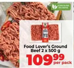 Food Lover's Market Food Lover’s Ground Beef 2 x 500 g offer