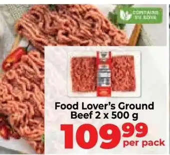 Food Lover's Market Food Lover’s Ground Beef 2 x 500 g offer