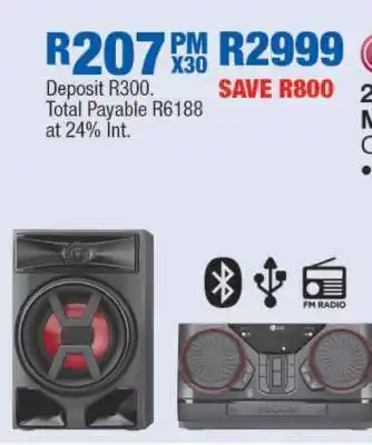 OK Furniture LG Audio System offer