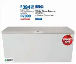 OK Furniture White Chest Freezer KCG575 offer
