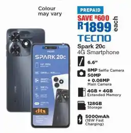 OK Furniture TECNO Spark 20c 4G Smartphone offer
