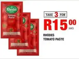 Take 'n Pay Rhodes tomato paste offer