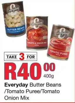 Take 'n Pay Everyday Butter Beans Tomato Puree Tomato Onion Mix offer