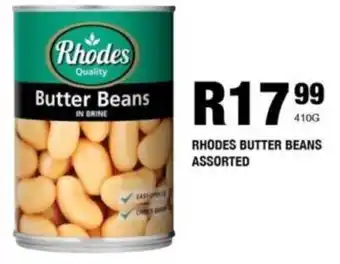 Take 'n Pay Rhodes butter beans assorted offer