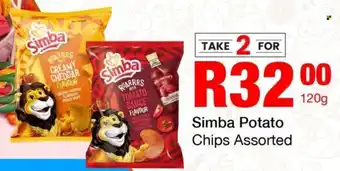 Take 'n Pay Simba Potato Chips Assorted offer