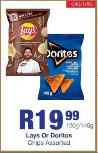 Take 'n Pay Lays Or Doritos Chips Assorted offer