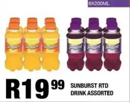 Take 'n Pay Sunburst RTD drink assorted offer