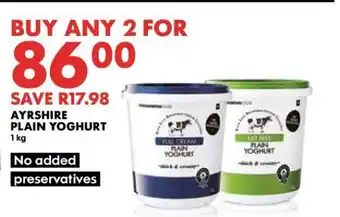 Woolworths Ayrshire Plain Yoghurt offer