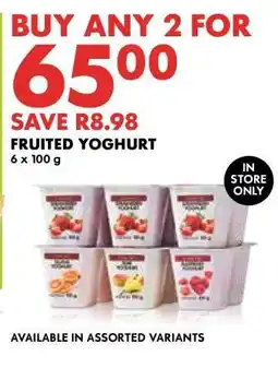Woolworths Fruited Yoghurt offer