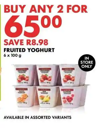 Woolworths Fruited Yoghurt offer