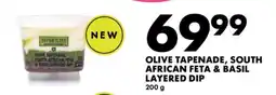 Woolworths Olive Tapenade, South African Feta & Basil Layered Dip offer