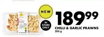 Woolworths CHILLI & GARLIC PRAWNS offer