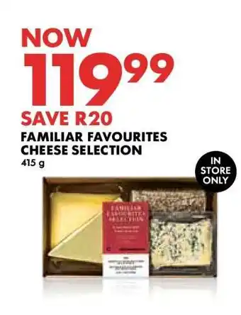 Woolworths Familiar Favourites Cheese Selection offer