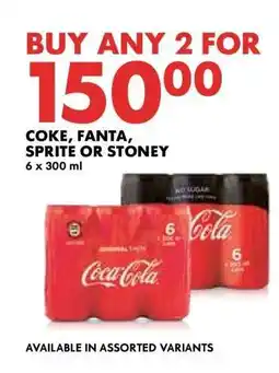 Woolworths COKE, FANTA, SPRITE or STONEY offer