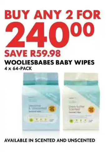 Woolworths WOOLIESBABES BABY WIPES offer