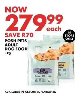 Woolworths POSH PETS ADULT DOG FOOD offer