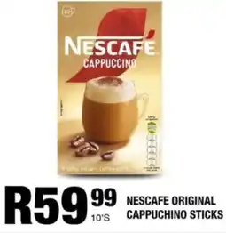 Take 'n Pay Nescafe original cappuchino sticks offer