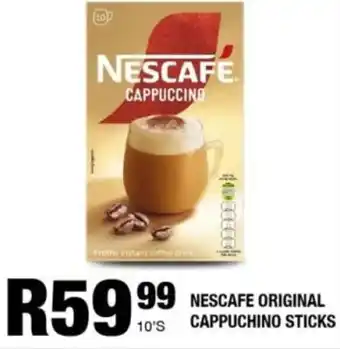 Take 'n Pay Nescafe original cappuchino sticks offer