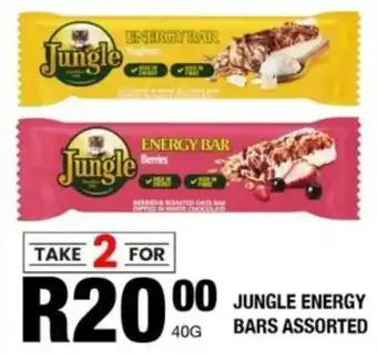 Take 'n Pay Jungle energy bars assorted offer