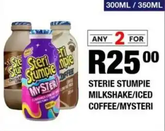 Take 'n Pay Sterie stumpie milkshake/ iced coffee/ mysteri offer
