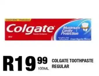 Take 'n Pay Colgate toothpaste regular offer