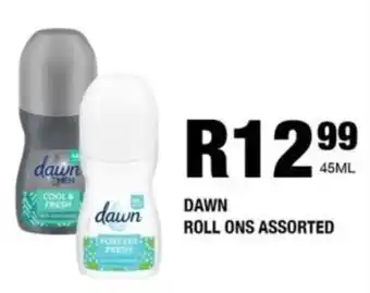 Take 'n Pay Dawn roll ons assorted offer
