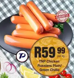 Take 'n Pay TNP Chicken Russians Plain/ Green Chillie offer