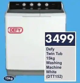 President Hyper Defy Twin Tub Washing Machine White offer